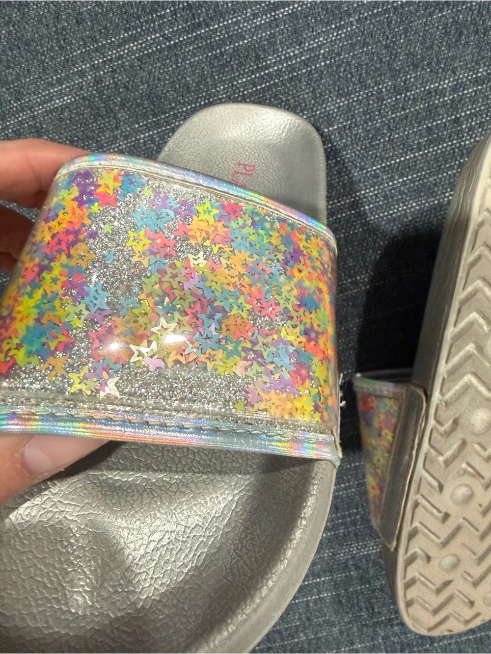 Place silver slide